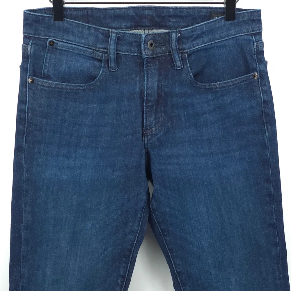 Bonobos Mens Jeans Slim Straight 30x30 Dark Wash Blue Stretch Denim Casual